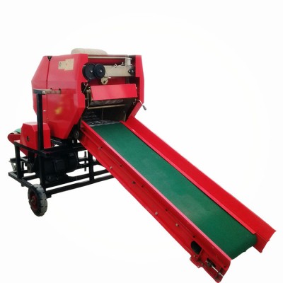 a silage round baler machine for baling round bale and wrapping